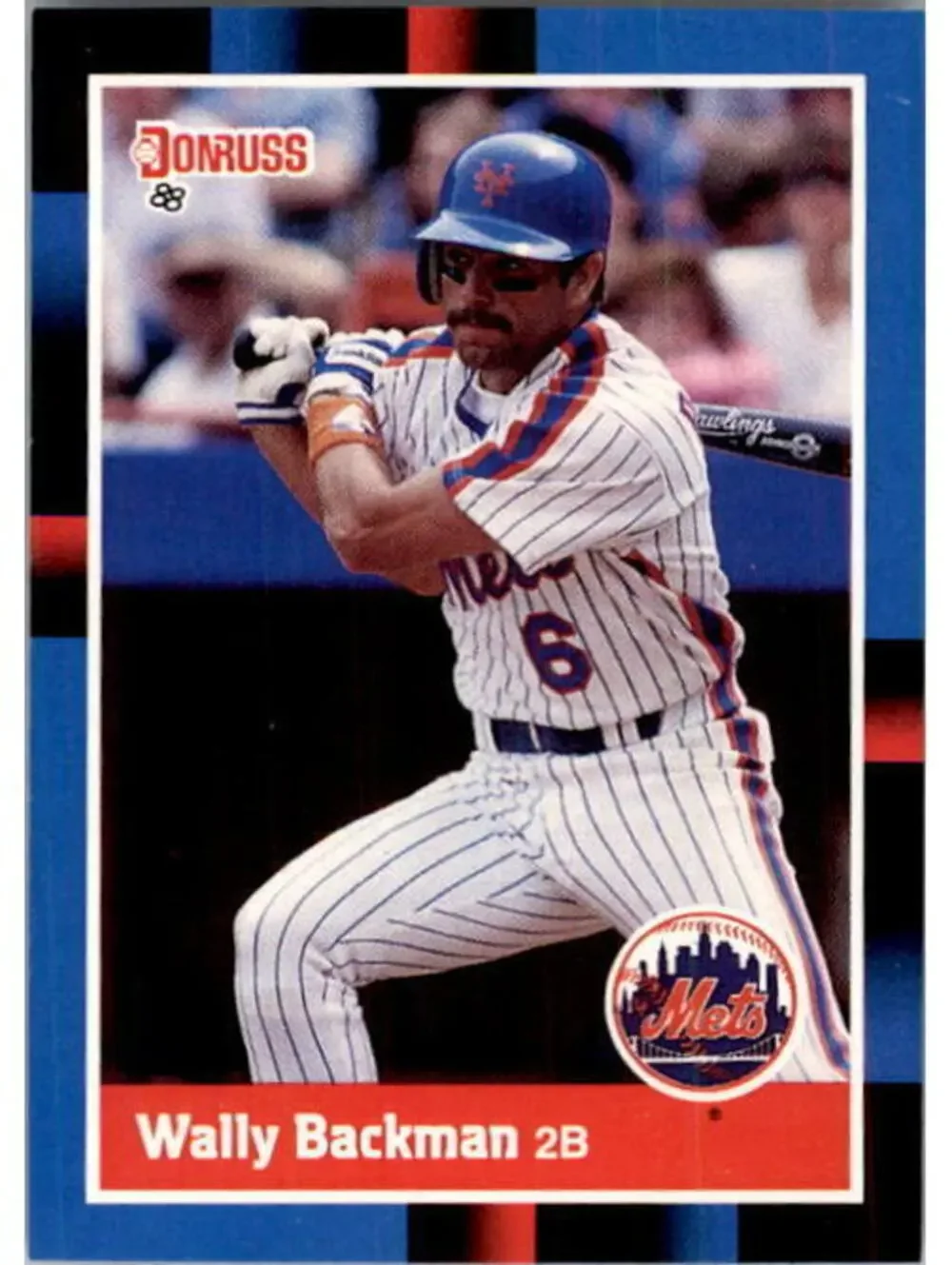 1988 Wally Backman Donruss Baseball Card #241